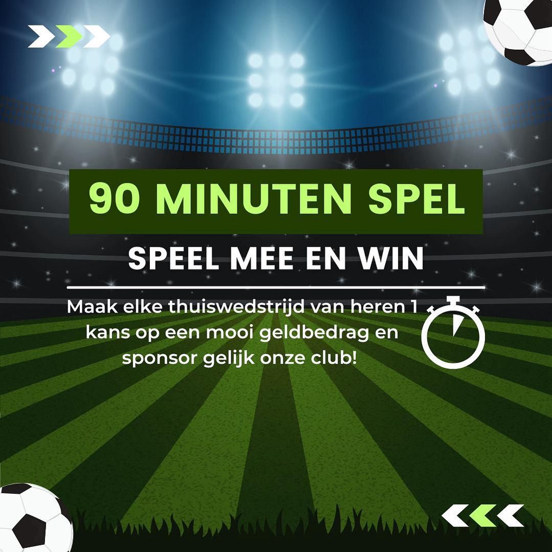90-minutenspel. Speel mee en win