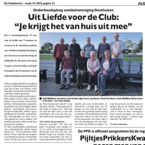 Onderhoudsploeg VV Oosthuizen in het nieuws